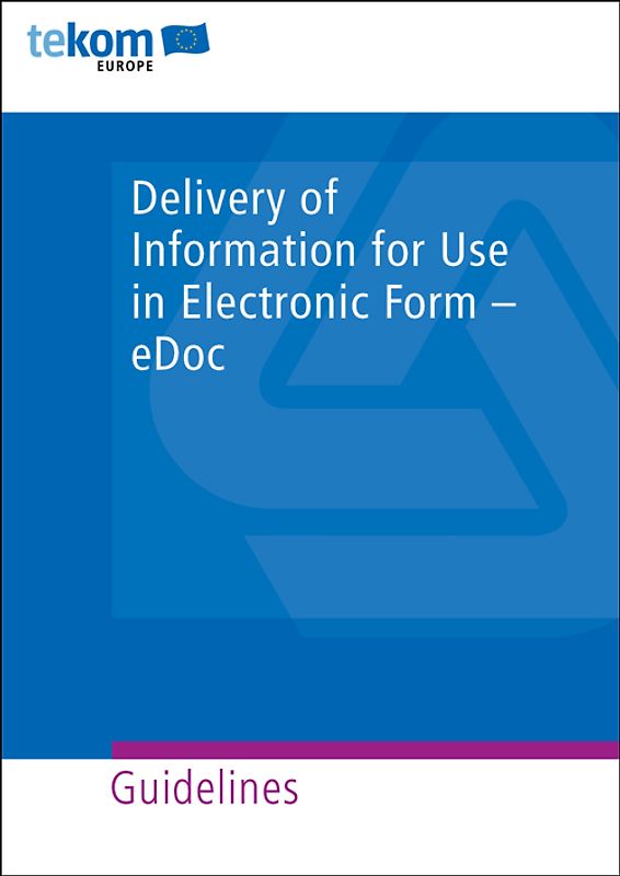 Delivery of information for use in electronic form – eDoc