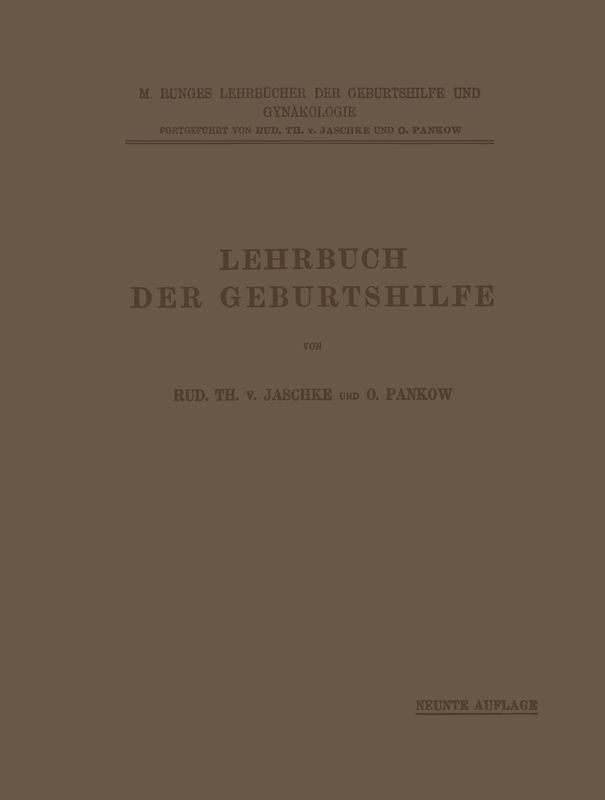 Lehrbuch der Geburtshilfe