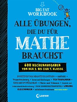 Big Fat Workbook - Alle Übungen, die du für Mathe brauchst