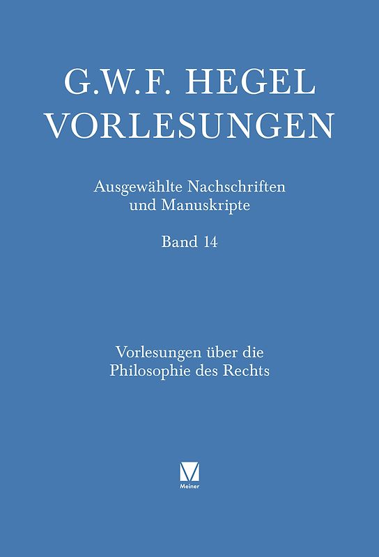Vorlesungen über die Philosophie des Rechts