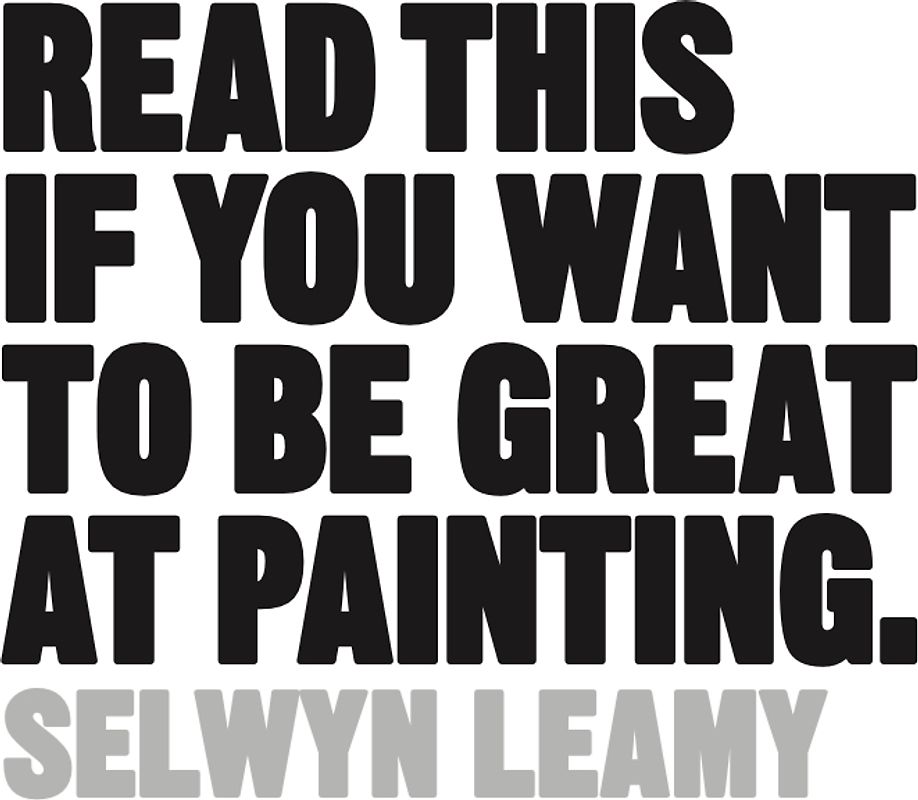 Read This if You Want to Be Great at Painting