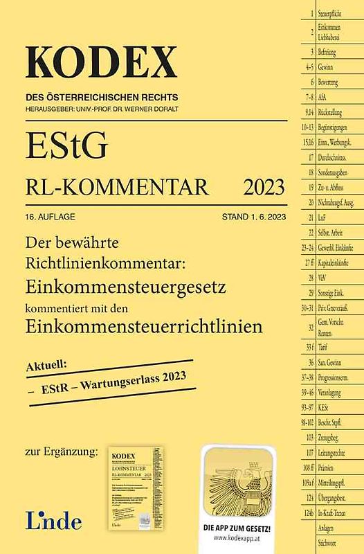 KODEX EStG Richtlinien-Kommentar 2023