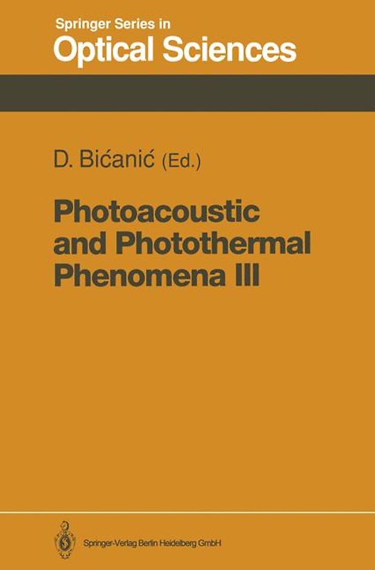 Photoacoustic and Photothermal Phenomena III
