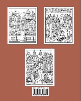 Livre de coloriage Kawaii Town