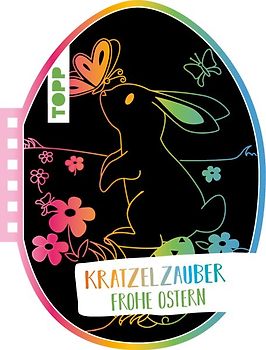 Kratzelzauber Ostern (Kratzelbuch in Ostereiform)