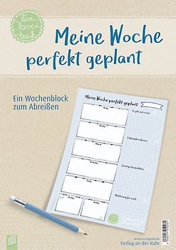 Meine Woche perfekt geplant, live – love – teach. Ein Wochenblock zum Abreißen