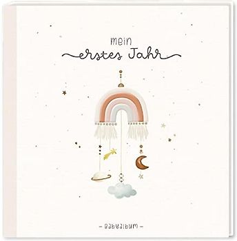 Baby-Album mit Stickerei Mein erstes Jahr