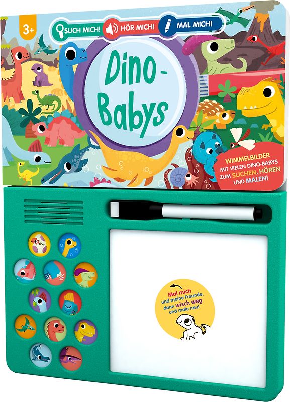 Such mich! Hör mich! Mal mich! Dino-Babys
