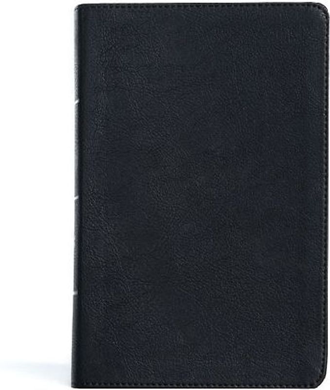 CSB Large Print Personal Size Reference Bible, Black Leathertouch, Indexed
