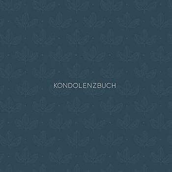 Kondolenzbuch: Gästebuch für Trauergäste mit 110 Seiten - Edition Muster blau