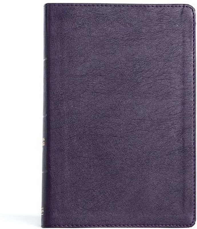 CSB Giant Print Reference Bible, Plum Leathertouch, Indexed