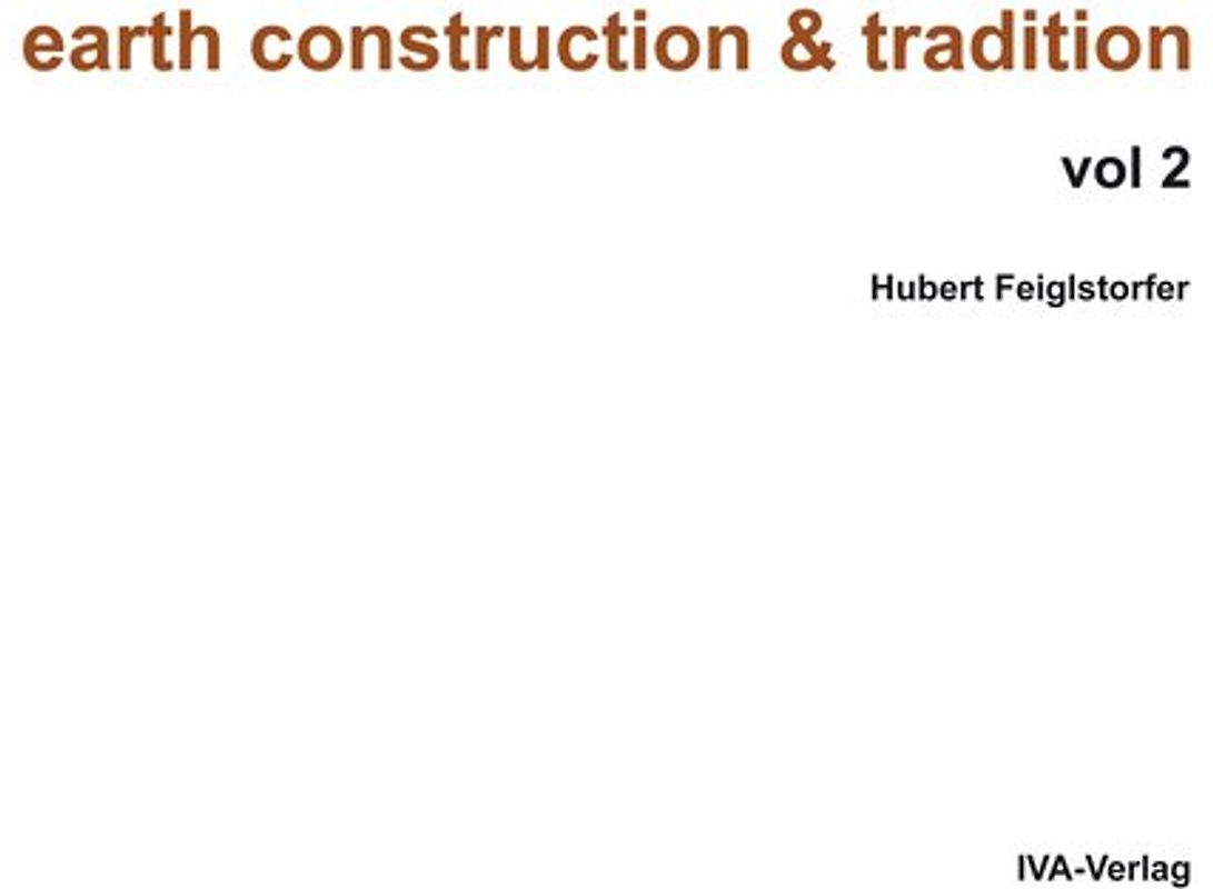 Earth Construction and Tradition