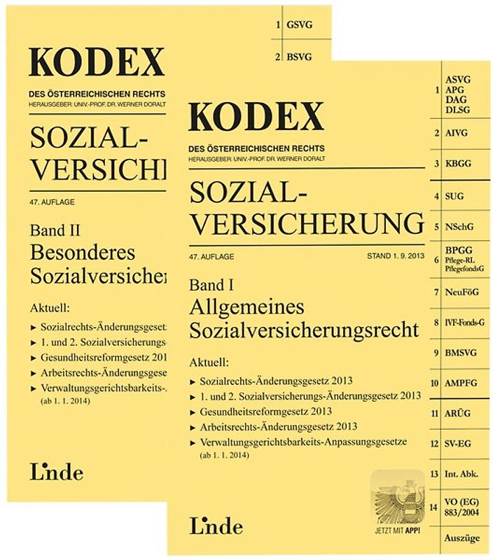 KODEX Sozialversicherung 2013/14, Band I+II