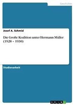 Die Große Koalition unter Hermann Müller (1928 - 1930)