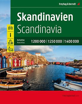 Skandinavien, Autoatlas 1:200.000 - 1:400.000, freytag & berndt