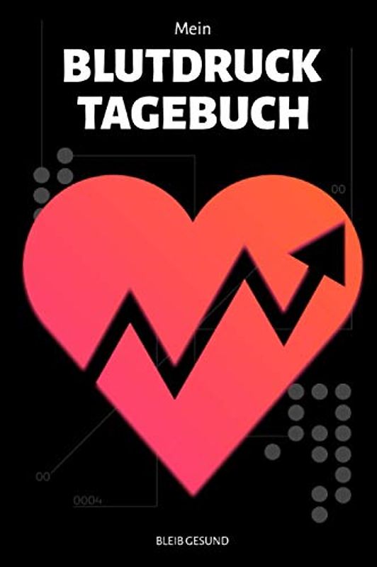 Mein Blutdrucktagebuch: Blutdruckpass | für über 2400 Tage | modernes Taschenbuchformat | übersichtlich, klein und handlich