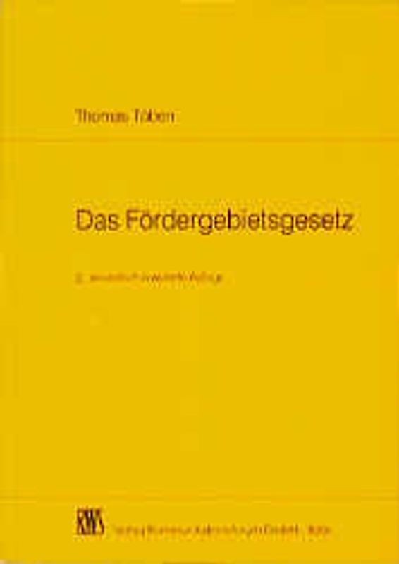 Das Fördergebietsgesetz