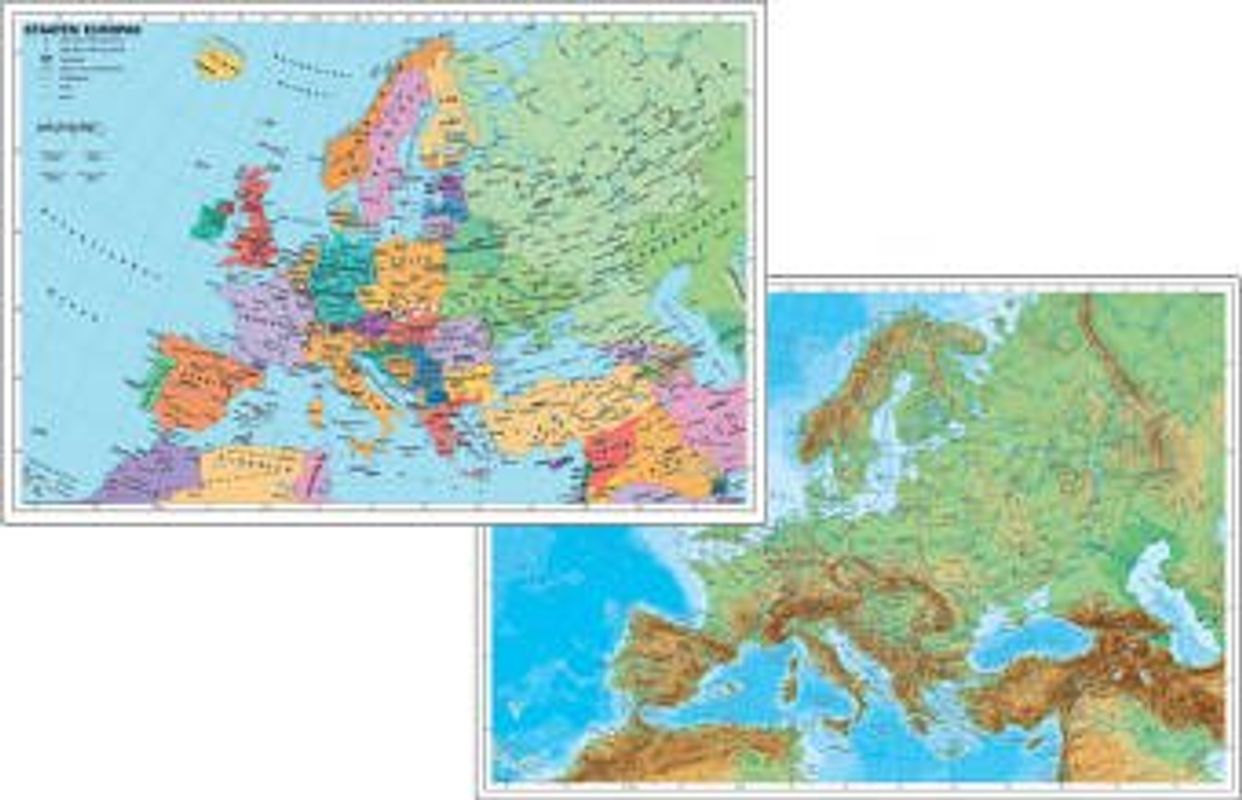 Europa physisch /politisch. DUO-Schreibunterlage