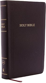KJV, Reference Bible, Personal Size Giant Print, Bonded Leather, Burgundy, Indexed, Red Letter Edition