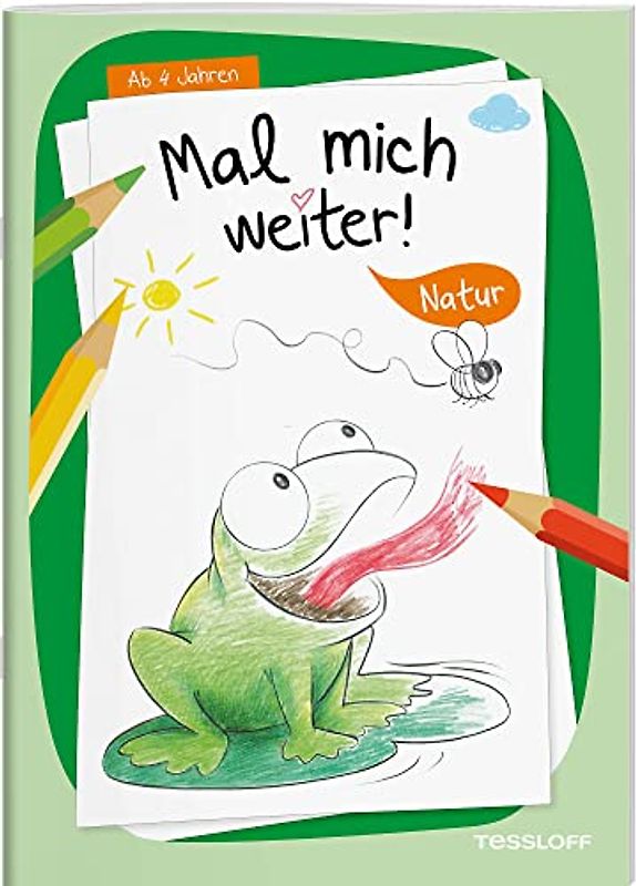 Mal mich weiter. Natur / Malbuch mit niedlichen Motiven / Malen und zeichnen lernen für Kinder ab 4 Jahren: Malen für Kinder ab 4 Jahren (Malbücher und -blöcke)