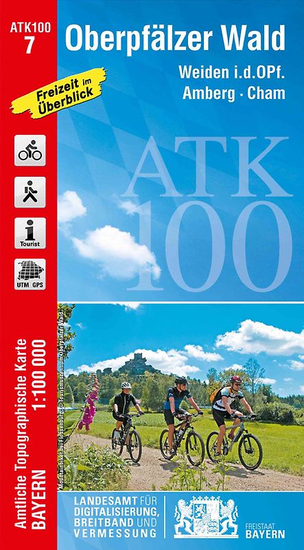 ATK100-7 Oberpfälzer Wald (Amtliche Topographische Karte 1:100000)
