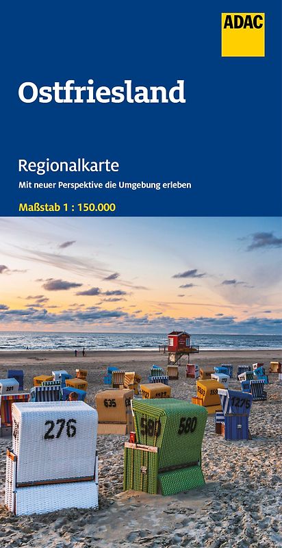 ADAC Regionalkarte 04 Ostfriesland 1:150.000