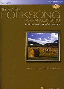 15 Easy Folksong Arrangements For Low Voice (Book And Cd) Pf Book/Cd: Low Voice Introduction by Joan Frey Boytim