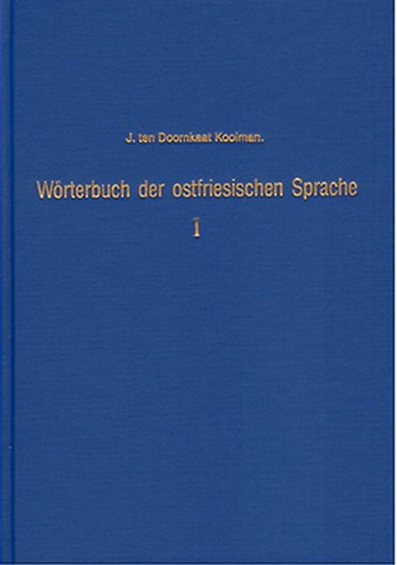 Wörterbuch der ostfriesischen Sprache - Band 1