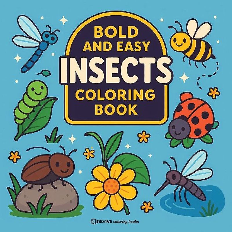 Bold & Easy Insects Coloring Book