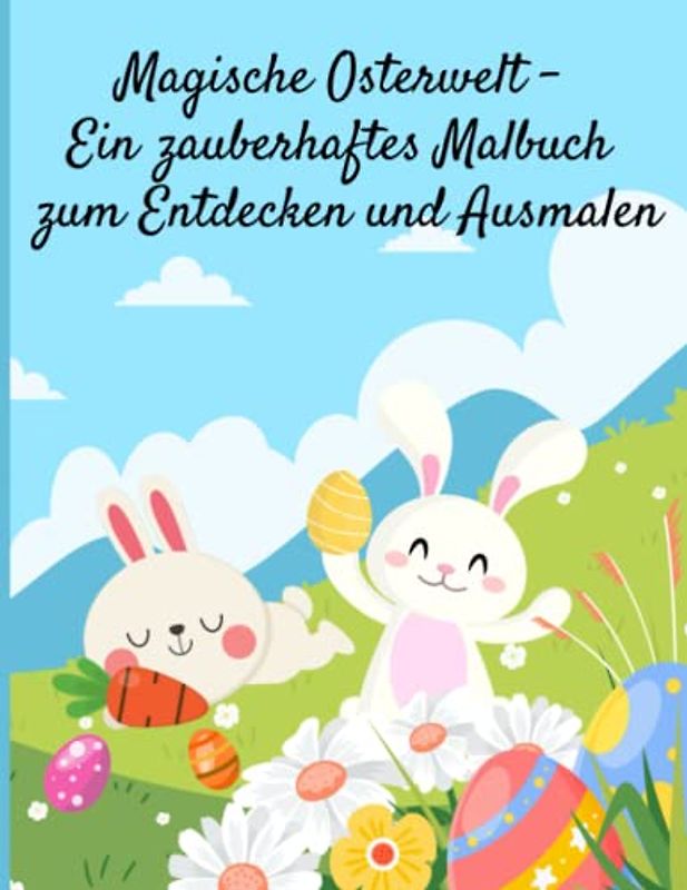 Magische Osterwelt - Ein zauberhaftes Malbuch zum Entdecken und Ausmalen: 60 Ausmalbilder zur Förderung der Kreativität und Entspannung (Oster Mal-, Mandala und Aktivitätsbücher für Kinder)