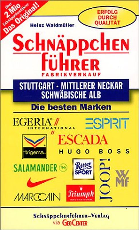 Schnäppchenführer Stuttgart, Mittlerer Neckar, Schwäbische Alb. Die besten Marken