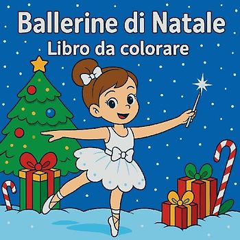 Ballerine di Natale - Libro da Colorare