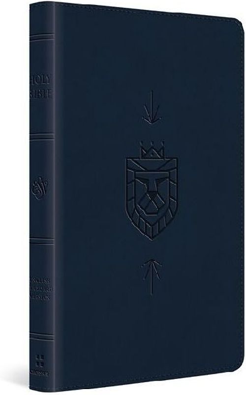 ESV Kid's Bible, Thinline, Red Letter (Trutone, Dark Blue, Lion of Judah Design)