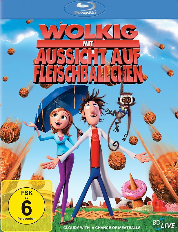 Wolkig mit Aussicht auf Fleischbällchen Blu-ray Disc