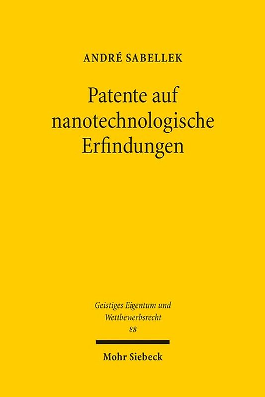Patente auf nanotechnologische Erfindungen