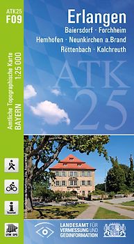 ATK25-F09 Erlangen (Amtliche Topographische Karte 1:25000)