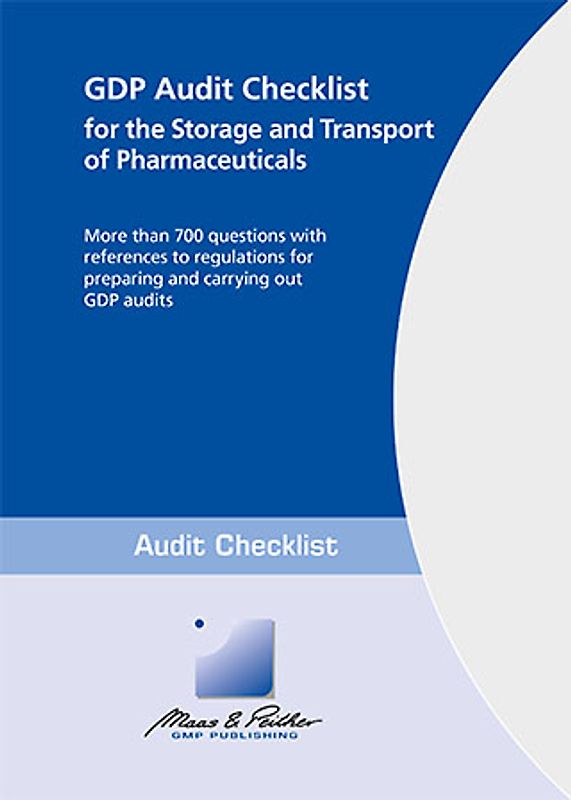GDP Audit Checklist for the Storage and Transport of Pharmaceuticals