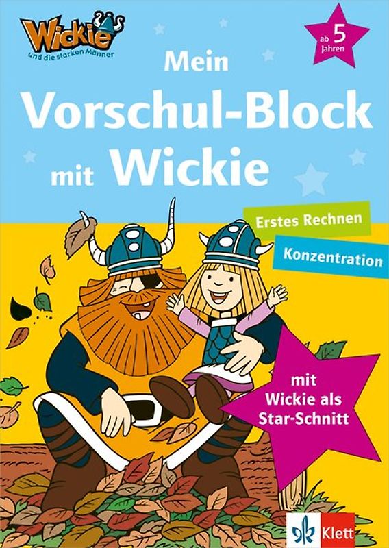 Mein Vorschul-Block mit Wickie. Erstes Rechnen, Konzentration ab 5 Jahren
