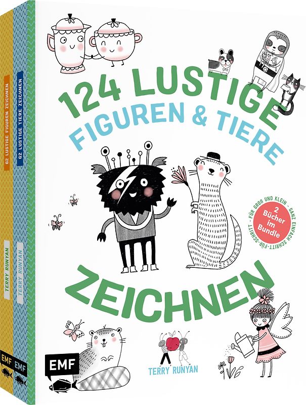 124 lustige Figuren und Tiere zeichnen