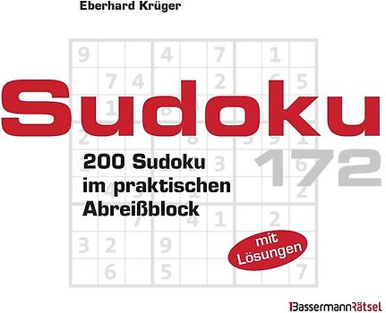 Sudoku Block 172 (5 Exemplare à 2,99 €)