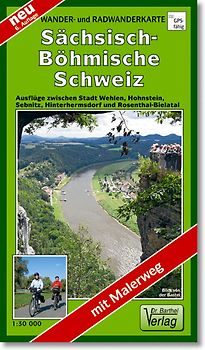 Wander- und Radwanderkarte Sächsisch-Böhmische Schweiz
