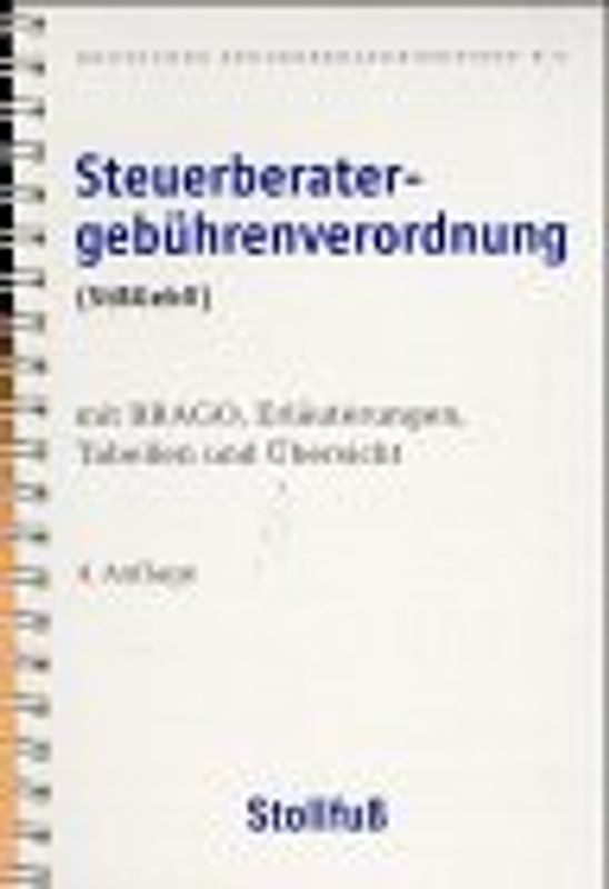 Steuerberatergebührenverordnung