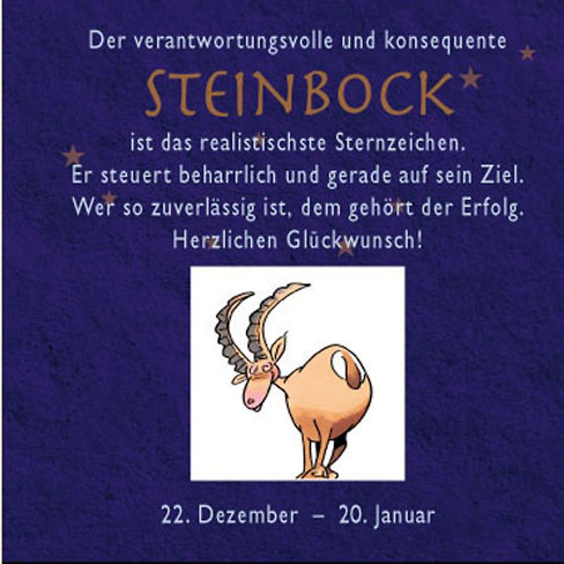 Sternzeichen Steinbock