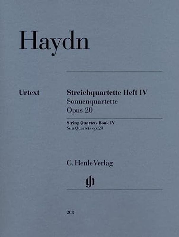 Streichquartette Bd. 4 Op. 20 - Sonnenquartette: Besetzung: Streichquartette (G. Henle Urtext-Ausgabe)
