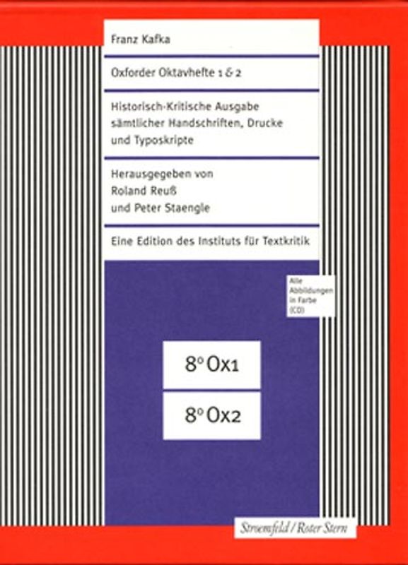 Historisch-Kritische Ausgabe sämtlicher Handschriften, Drucke und... / FKA Oxforder Oktavhefte 1 & 2 mit Franz Kafka-Heft 4 & "Ein Landarzt"-Reprint