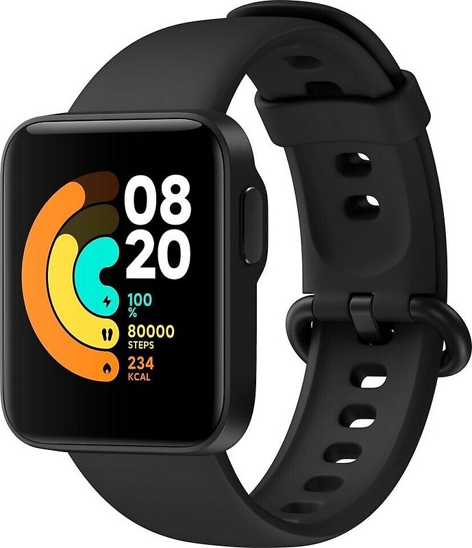 Xiaomi Mi Watch Lite 41 mm black am Silikonarmband black [Wi-Fi]