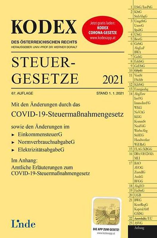 KODEX Steuergesetze 2021