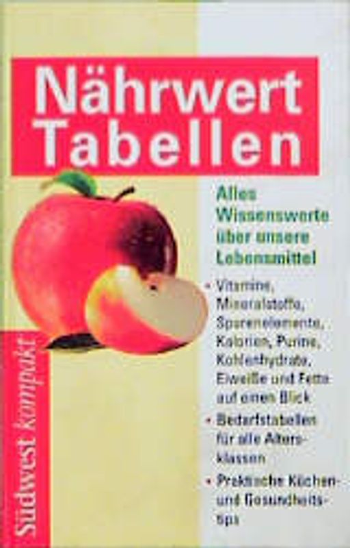 Nährwert Tabellen. Alles Wissenswerte über unsere Lebensmittel