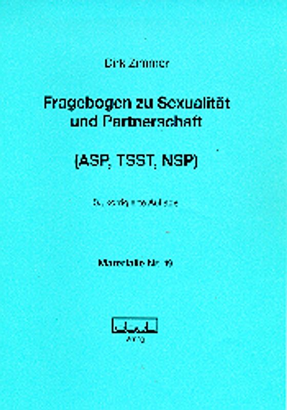 Fragebogen zu Sexualität und Partnerschaft