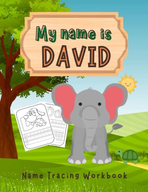 MY NAME IS DAVID | NAME TRACING WORKBOOK | PERSONALIZED LEARN TO WRITE MY NAME